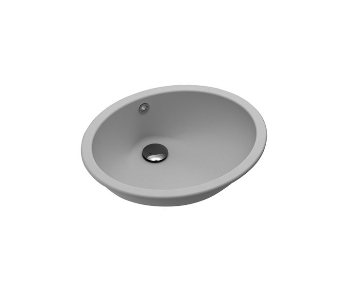 Умивальник круглий AquaSanita Neces BQC49-220 argent (2 монтажу)