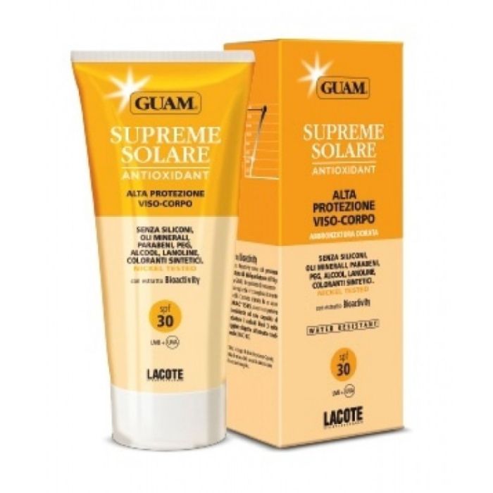 Сонцезахисний крем з антиоксидантною дією SPF 30 Guam Supreme Solare 150 мл