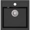 Кухонна мийка AquaSanita TESA SQT100W-601 black metallic