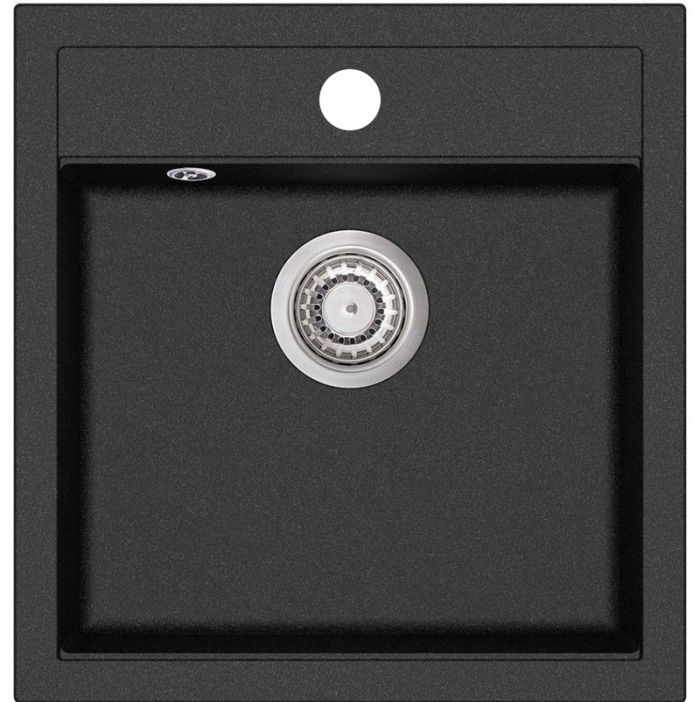 Кухонна мийка AquaSanita TESA SQT100W-601 black metallic