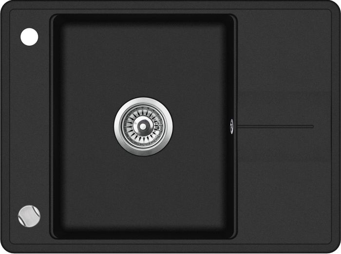 Кухонна мийка AquaSanita Standard Bella SQB102AW-601 black metallic