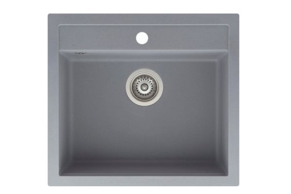 Кухонна мийка AquaSanita Basic Quadro SQQ100W-202 alumetallic