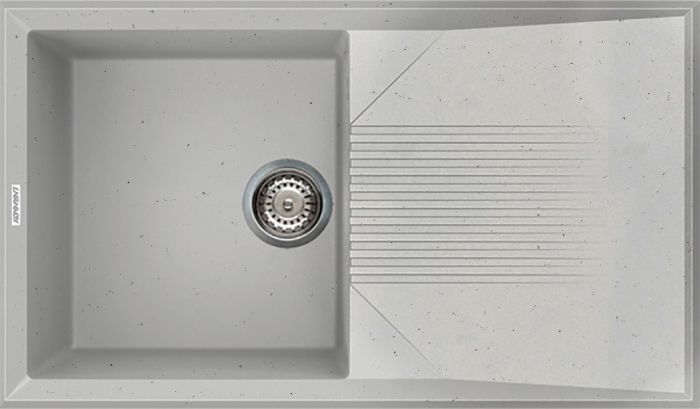 Кухонна мийка Adamant NOVAK old stone 850x500x240 мм, з крилом