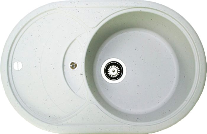 Кухонна мийка Adamant SHELL old stone 770x495x200 мм, з крилом