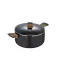 Каструля з кришкою Bergner Earth black 28 см 6 л (BG-32037-BK)