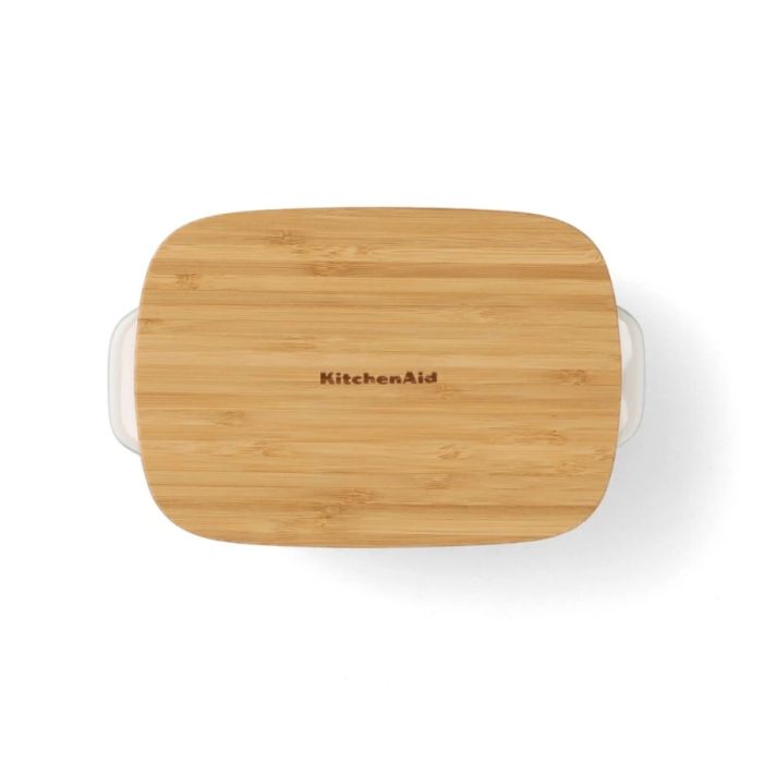Форма для випічки з кришкою KitchenAid керамогранітна 24,1x15x6 см 0,9 л фісташковий колір (CC007424-001)