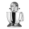 Кухонна машина KitchenAid Artisan 4,8 л 5KSM125ECU з відкидним блоком сріблястий