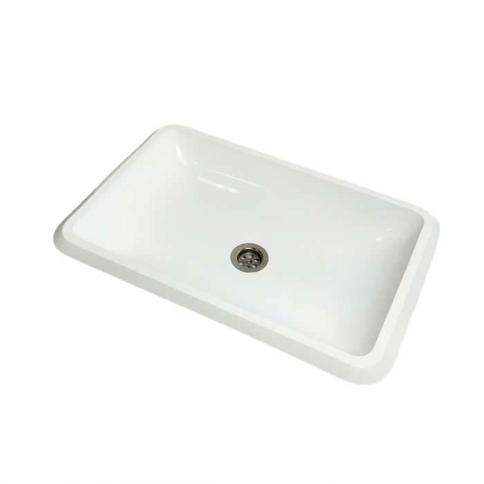 Умывальник врезной Adamant PLAIN 590х390 Classic white-01