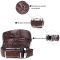 Ремінь-автомат з натуральної шкіри крокодила коричневий CROCODILE LEATHER 18240
