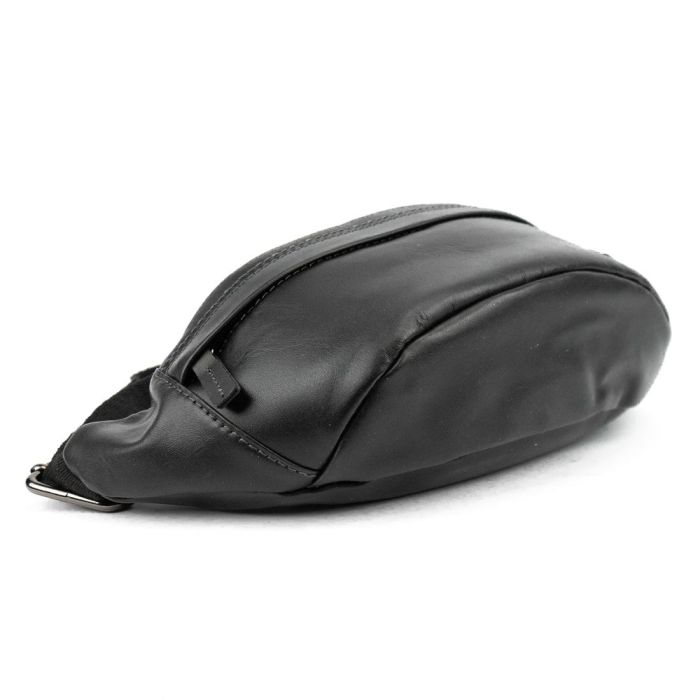 Мужская кожаная бананка Ruff Ryder RR-7141-4A черная