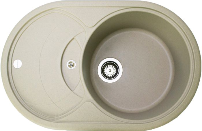 Кухонна мийка Adamant SHELL сахара 770x495x200 мм, з крилом