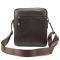 Мужская кожаная сумка через плечо коричневая Tiding Bag SM8-9686-4C