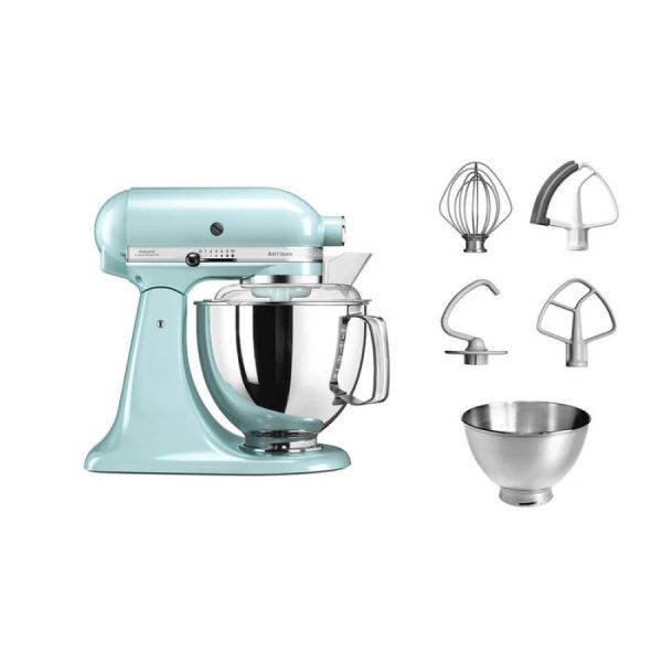 Кухонная машина KitchenAid Artisan 4,8 л 5KSM175PSEIC с откидным блоком цвет ледяной голубой