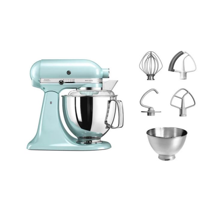 Кухонная машина KitchenAid Artisan 4,8 л 5KSM175PSEIC с откидным блоком цвет ледяной голубой