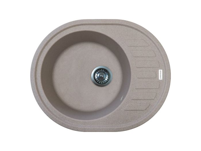 Кухонна мийка Adamant OVUM terra 615x495x200 мм, з крилом