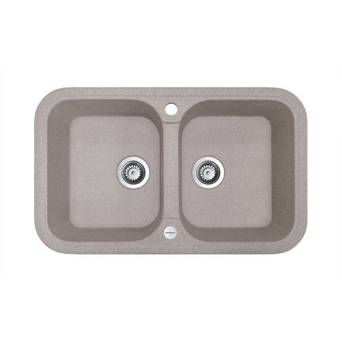 Кухонна мийка Adamant TWINS terra 765x470x190 мм, 2 повнорозмірні чаші