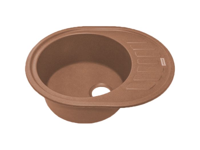 Кухонна мийка Adamant OVUM terra-cotta 615x495x200 мм, з крилом