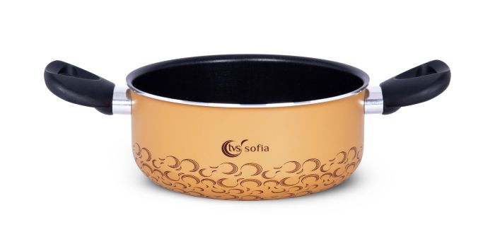 Каструля без кришки TVS Sofia 20 см жовта