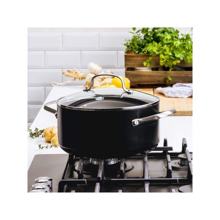 Каструля з кришкою GreenPan Copenhagen 24 см 4,9 л з керамічним покриттям (CC003346-001)