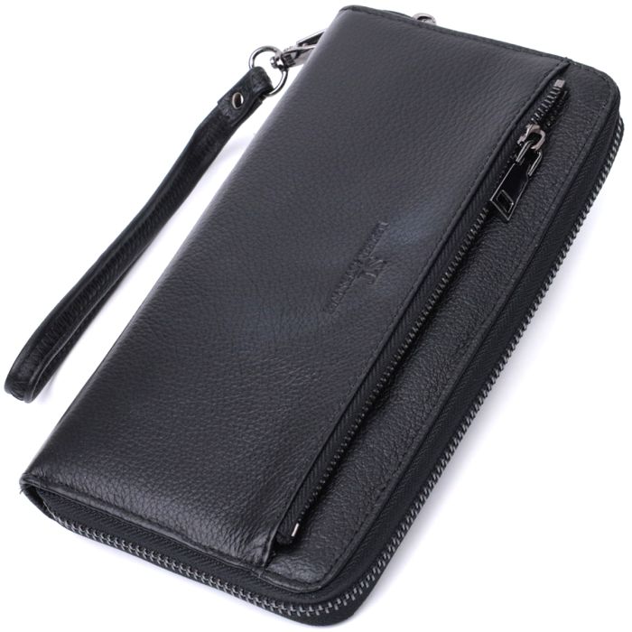 Зручний клатч для чоловіків із натуральної шкіри ST Leather 22681 чорний