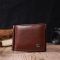 Зручний затискач для грошей із натуральної гладкої шкіри ST Leather 19427 коричневий