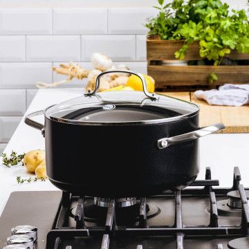 Каструля з кришкою GreenPan Copenhagen 24 см 4,9 л з керамічним покриттям (CC003346-001)