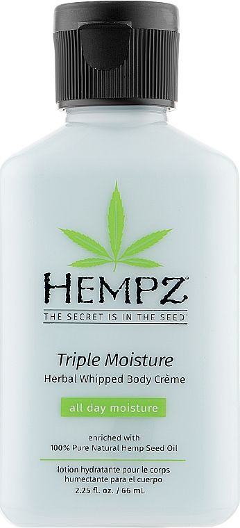 Ніжний крем для тіла потрійної дії з рослинними екстрактами Hempz 66 мл (2144-02)