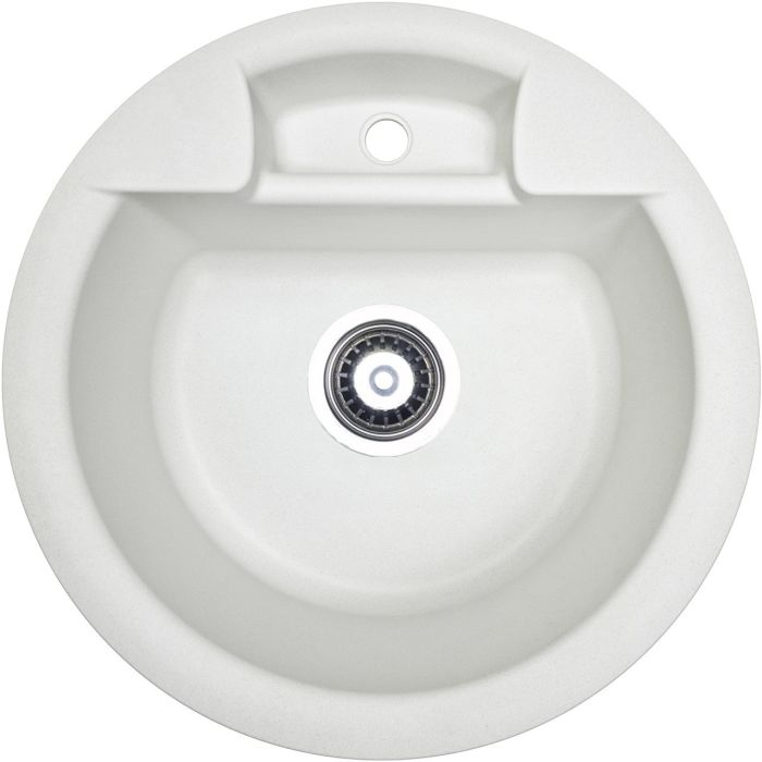 Кухонна мийка Adamant FINE біла d 470x190 мм, без крила