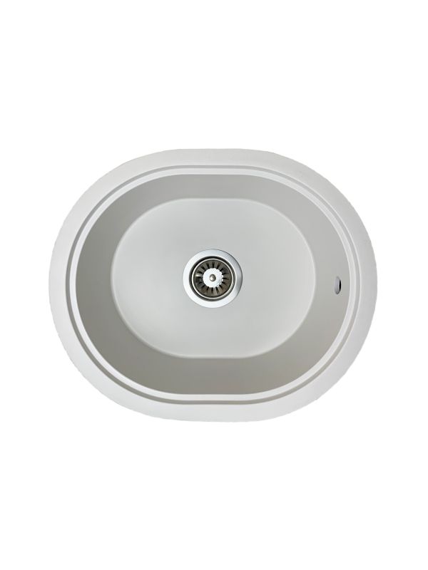 Кухонна мийка Adamant CIRCUM біла 500x425x180 мм, без крила