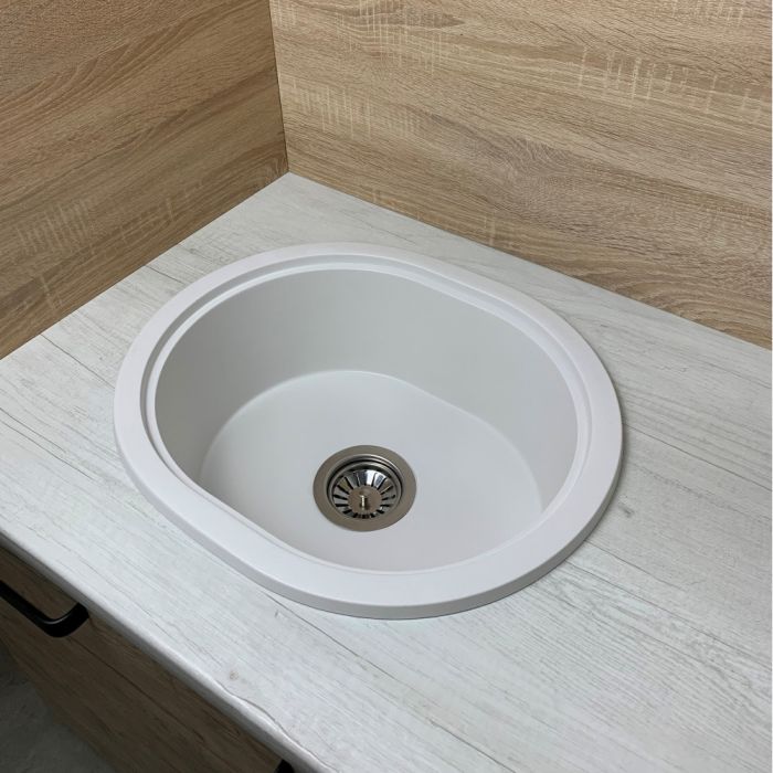 Кухонна мийка Adamant CIRCUM біла 500x425x180 мм, без крила