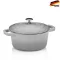 Каструля чавунна з кришкою KELA Calido 26 см (12607) сіра 4,6 л