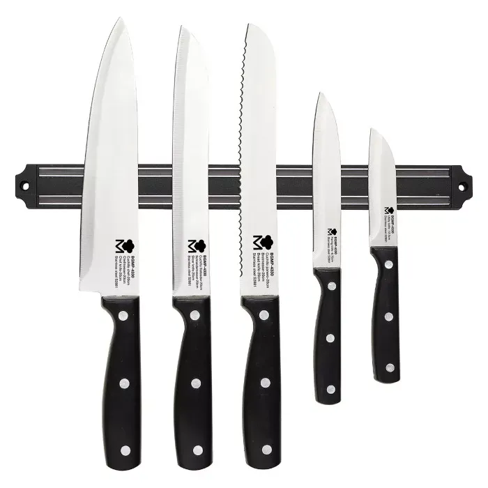 Набір ножів з магнітним тримачем MasterPro MasterPro gourmet pepe 5 предметів (BGMP-4330)