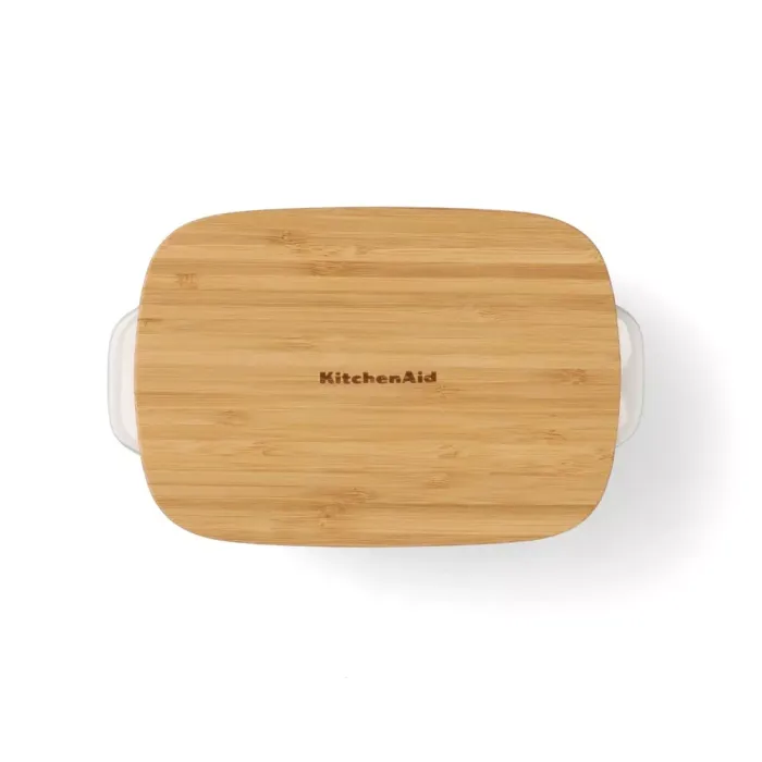 Форма для випічки з кришкою KitchenAid керамогранітна 24,1x15x6 см 0,9 л фісташковий колір (CC007424-001)