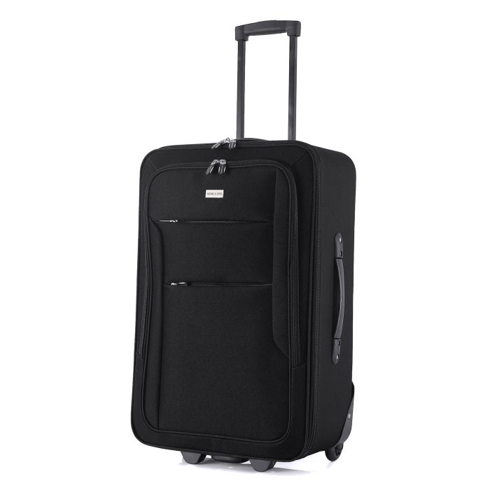 Валіза Semi Line 24" (M) Black (T5676-2)