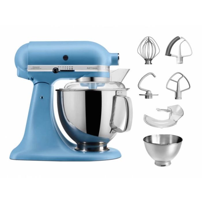 Кухонная машина KitchenAid Artisan 4,8 л 5KSM175PSEVB с откидным блоком цвет бархатно-голубой