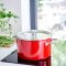 Каструля з кришкою KitchenAid Steel Core, 20 см, 3,7 л, червоний